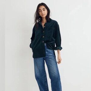 NWOT Madewell Women's Corduroy Kentwood Oversized Shacket Shirt Jacket Small